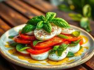 Salada Caprese Tropical Low Carb