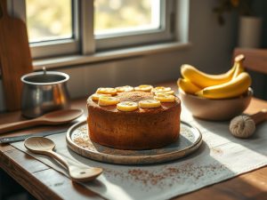 Bolo de Banana Low Carb com Toque de Canela