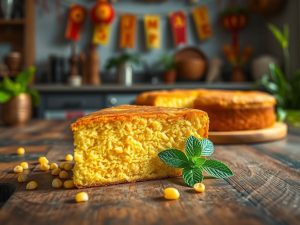 Bolo de Milho Sem Açúcar da Festa Junina