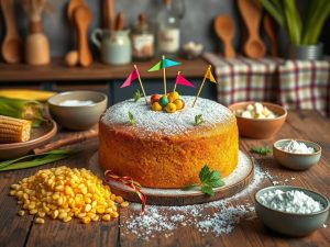 Bolo de Milho Low Carb com Toque Junino