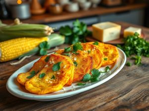 Pamonha Salgada Fit com Queijo e Ervas