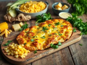 Pamonha Salgada Low Carb com Recheio de Queijo e Ervas