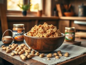 Paçoca Vegana de Amendoim Low Carb