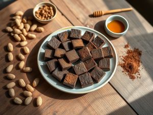Paçoca Fit de Amendoim com Cacau