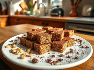 Paçoca Fit de Amendoim com Cacau