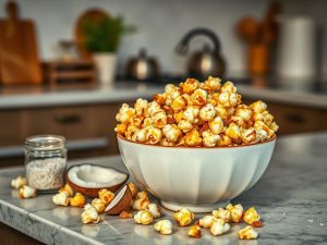 Pipoca Caramelizada Low Carb com Toque Brasileiro