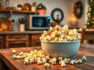 Pipoca no Microondas com Água Festiva