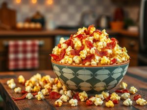 Pipoca com Bacon Festiva