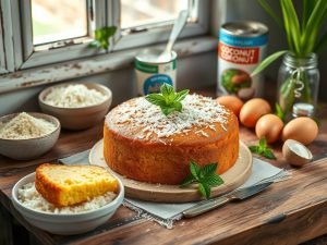 Bolo de Milho Low Carb com Toque de Coco