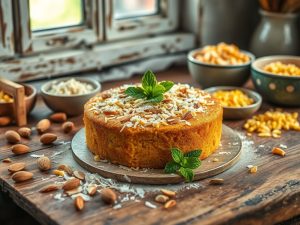 Bolo de Milho de Lata Low Carb com Coco e Amêndoas