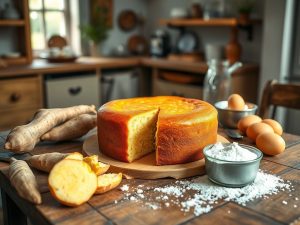 Bolo de Mandioca Simples Low Carb