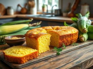 Bolo de Milho Verde com Fubá Delícia Low Carb