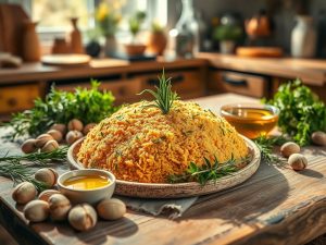 Farinha de Pinhão Crocante com Ervas