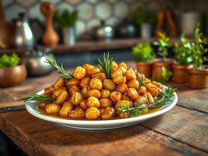 Pinhão na Panela de Pressão com Ervas Aromáticas