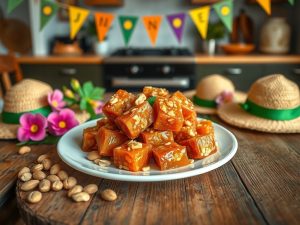 Pé de Moleque Low Carb da Festa Junina