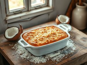 Cocada de Forno Low Carb com Toque de Coco