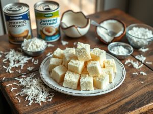 Cocada Branca com Leite Condensado Low Carb