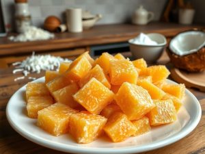 Cocada Simples com Açúcar Low Carb