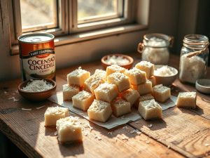 Cocada Caseira de Leite Condensado Low Carb