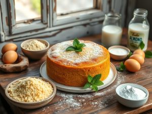 Bolo de Fubá Festivo Low Carb