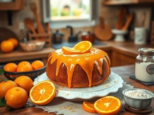 Bolo de Laranja Sem Glúten e Sem Lactose da Festa Junina