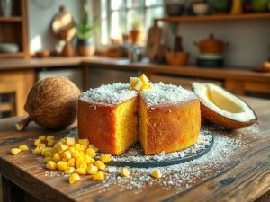 Bolo de Milho Sem Leite no Liquidificador com Toque de Coco
