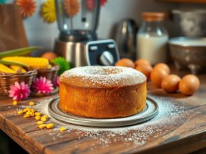 Bolo de Milho Liquidificador Cremoso da Festa Junina