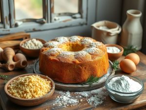 Bolo de Fubá Low Carb Festivo