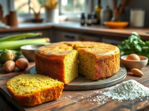 Bolo de Milho Verde Festivo Low Carb