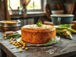 Bolo de Milho com Flocão Junino