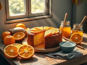 Bolo de Laranja Saudável da Festa Junina
