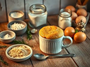 Bolo de Fubá de Caneca Junino Low Carb