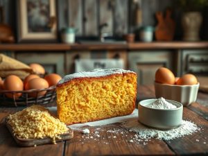 Bolo de Fubá da Vovó Low Carb
