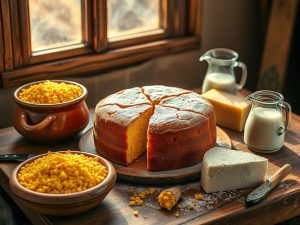 Bolo de Fubá Cremoso com Queijo Junino