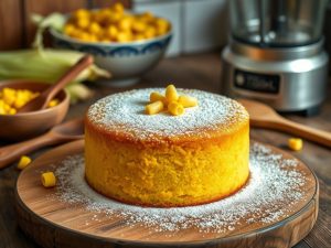 Bolo de Milho no Liquidificador Festivo