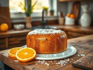 Bolo de Laranja na Airfryer com Toque de Coco