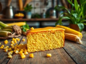 Bolo de Milho Cremoso de Liquidificador Festivo