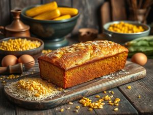 Bolo de Fubá de Milho Junino Low Carb