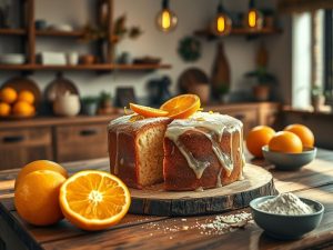 Bolo de Laranja Low Carb Festivo