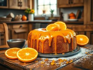 Bolo de Laranja Liquidificador Festivo