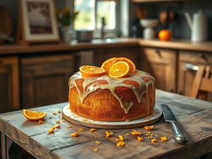 Bolo de Laranja com Casca Festivo