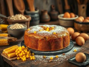 Bolo de Milho na Airfryer Festivo
