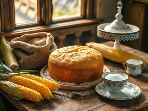 Bolo de Milho com Fubá Festivo