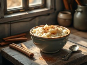 Arroz Doce Simples com Açúcar Queimado