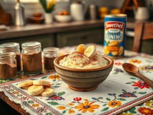 Arroz Doce de Leite Condensado Junino