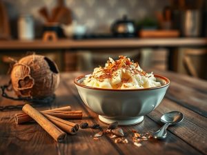 Canjica Pré Cozida Festiva com Toque de Coco