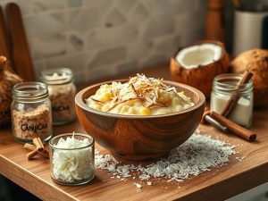 Canjica Doce Cremosa com Toque de Coco
