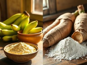 Farinha de Banana Verde ou Mandioca: Qual Usar?