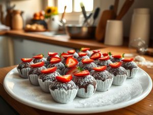 Brigadeiro de Leite Ninho com Morango Delicado