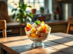 Sobremesa Fit com Leite em Pó Tropical
